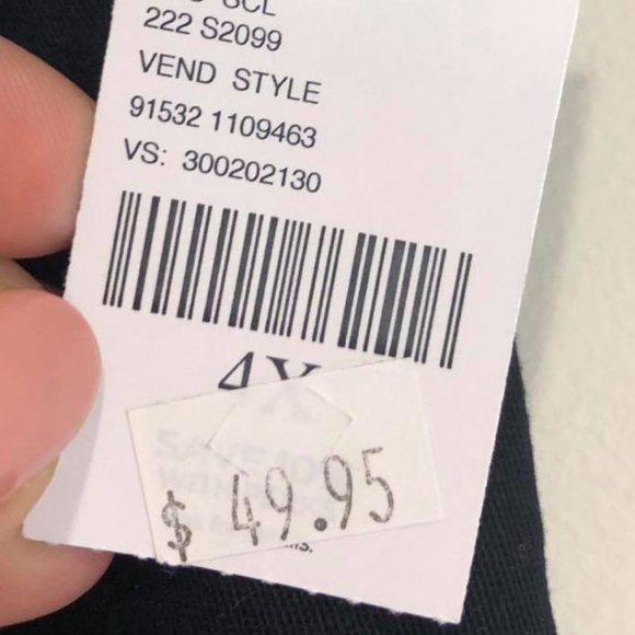 Catherines Sz 4X Black Jean Capris NWT - Picture 10 of 11